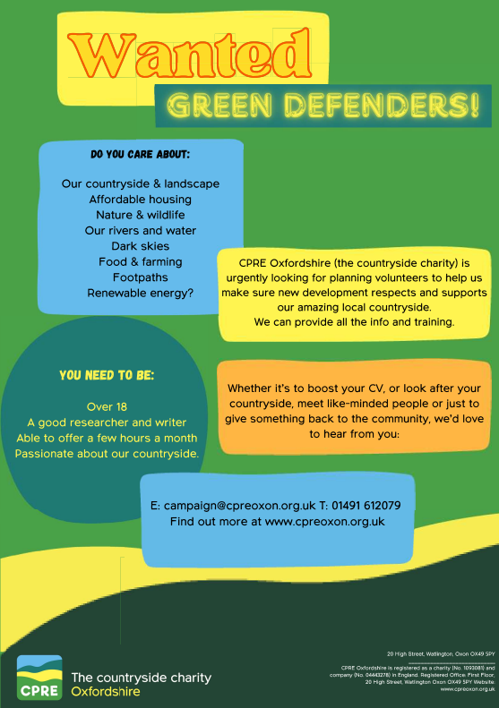 CPRE Green Defender Advert